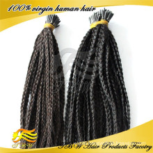 New product human hair i tip braid hair extensions for fashion woman